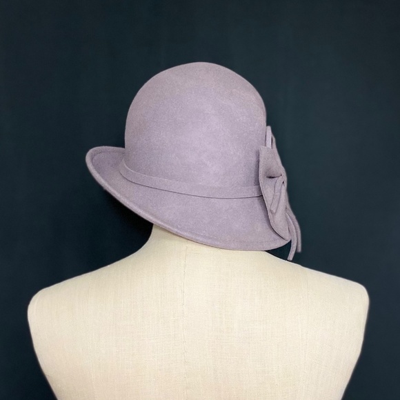 Vintage style wool felt cloche hat - Picture 2 of 5